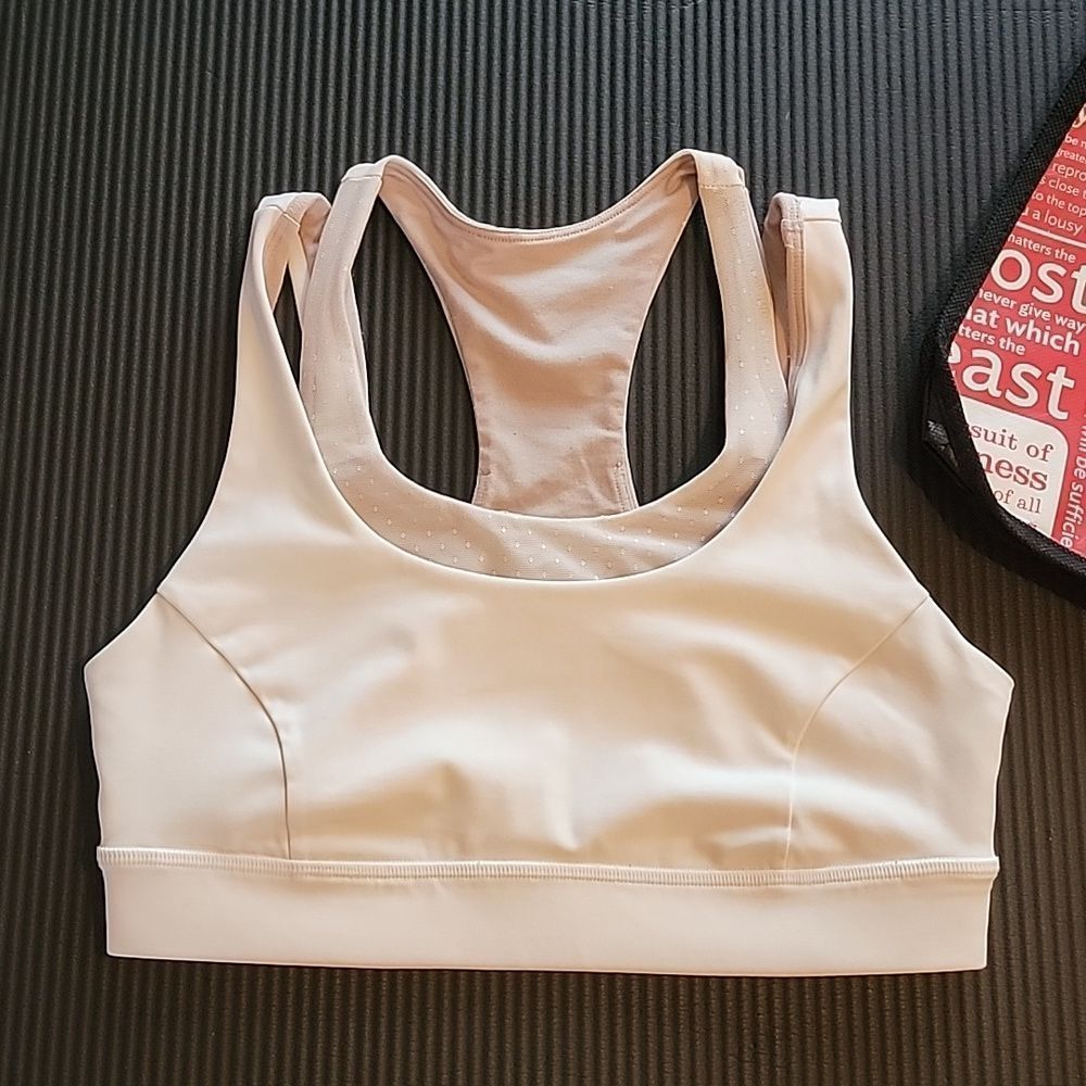 lululemon athletica Cream Sports Bra
